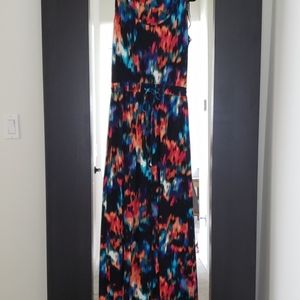 Multi Color Sleeveless Maxi Dress